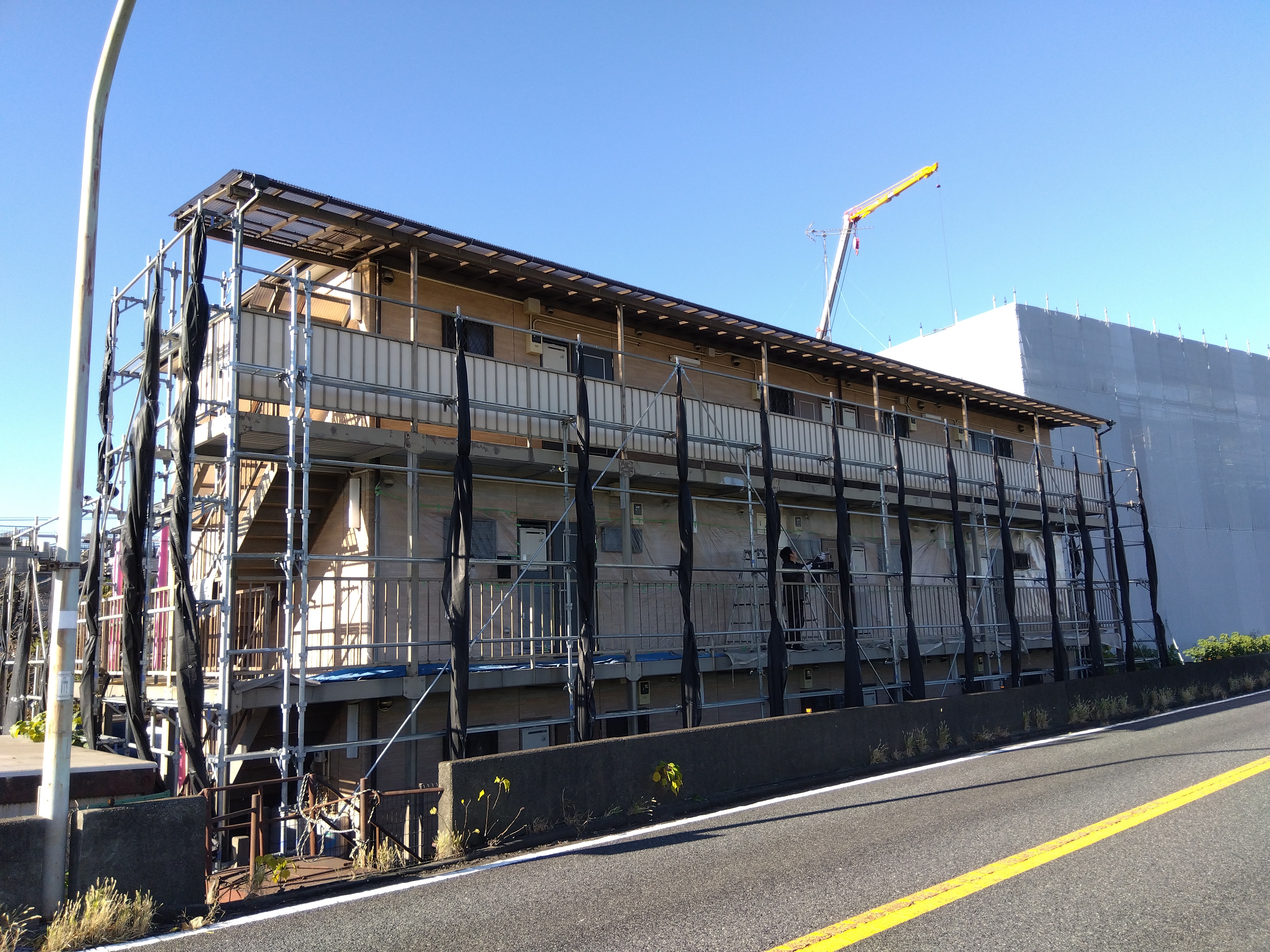 川崎市川崎区鉄骨階段塗装工事